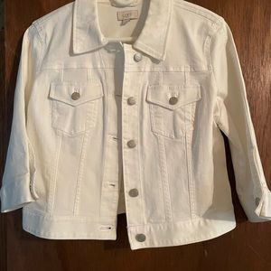 White Jean jacket Loft